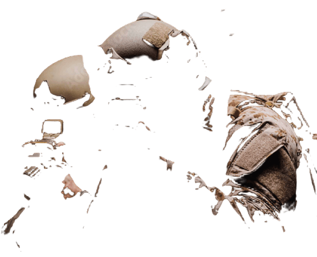 Żołnierz sił specjalnych w pełnym rynsztunku